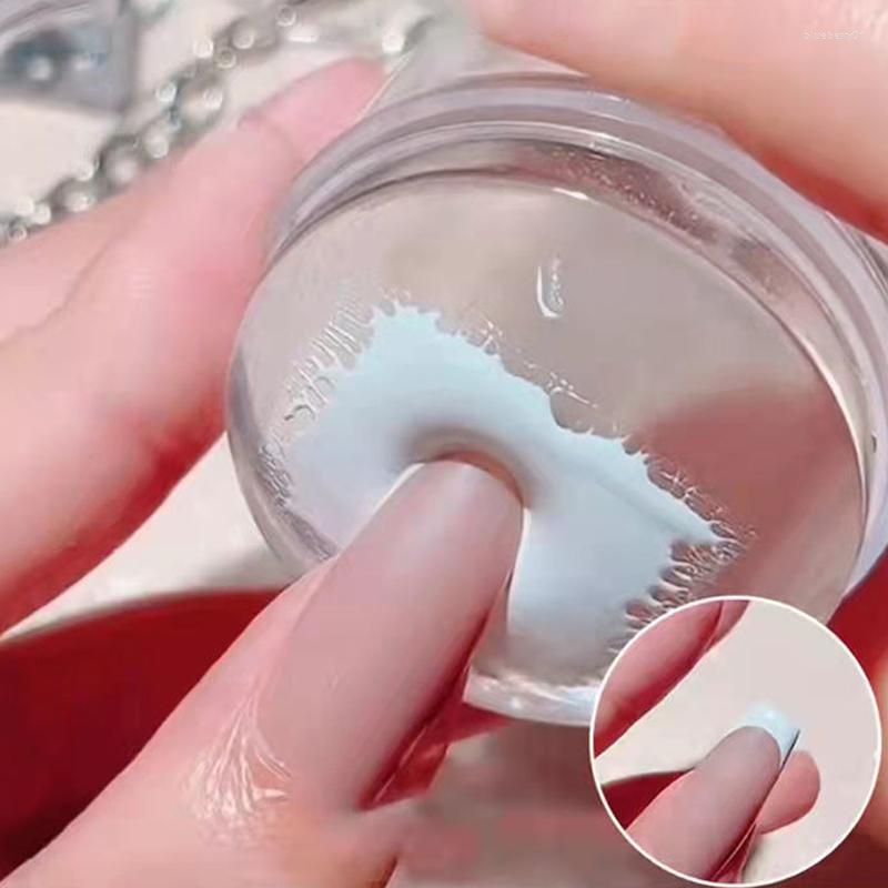 

Nail Art Kits Silicone Transparent Template Seal Stamper Scraper Stamping French Manicure Plate Stamp Stencil Embossing Tools