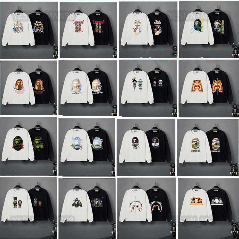 

Designer Luxury APEs Hip Hop Shark Sweater Hoodie Autumn Winter Mens And Womens Loose Casual Round Collar Basketball Hooded Various Styles
