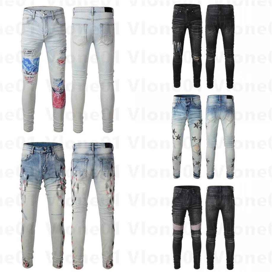 

Mens Designer Jeans Ripped Jeans Denim Pants Man Slim Jeans Casual Hip Hop Zipper Trousers For Male Stretch Trouser2095, Extra shipping fee