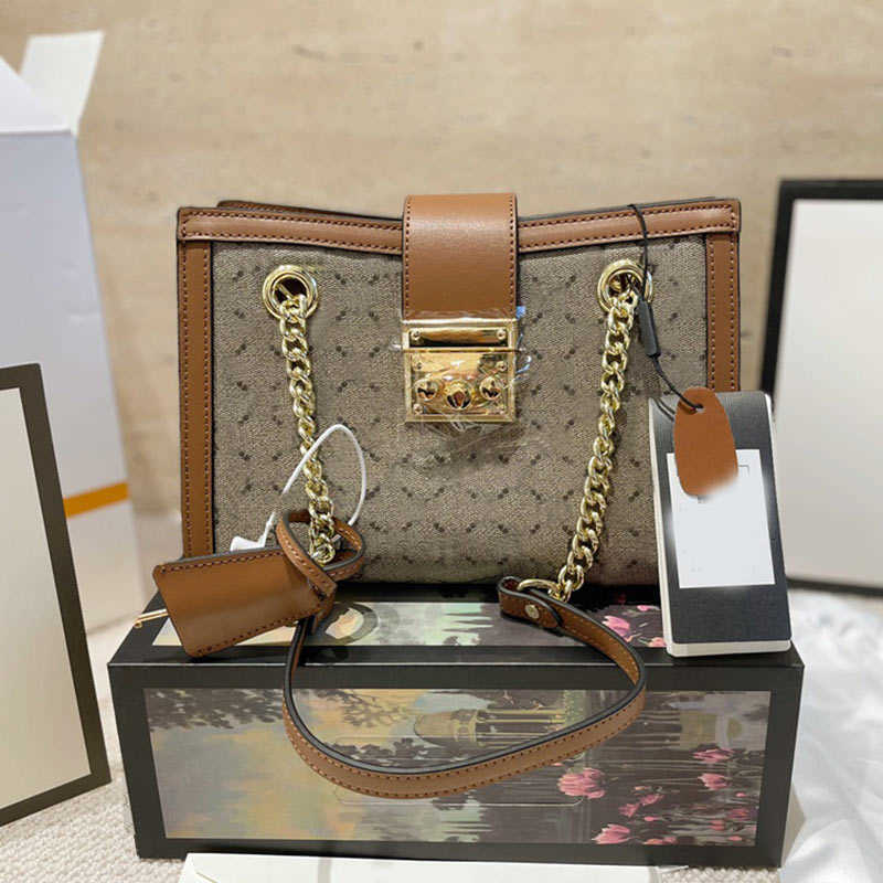 

evening bag crossbody bag women fashion chain handbag shoulder quality purses real leather letter hand bags, Black
