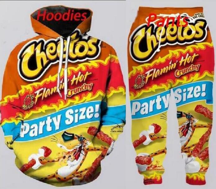 

New Fashion social style clothing Women/Mens 3D Print Halloween Cheetos Puffs Zipper/Zip-up Hoodies/Hooded Sweatshirts A032, Multi