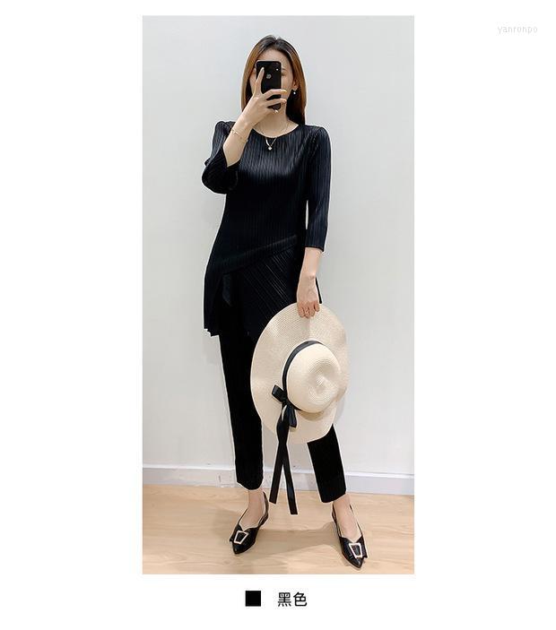 

Women's Two Piece Pants Women's As1612 Fashion Women Sets 2022 Runway Luxury European Design Party Style Women's, Black
