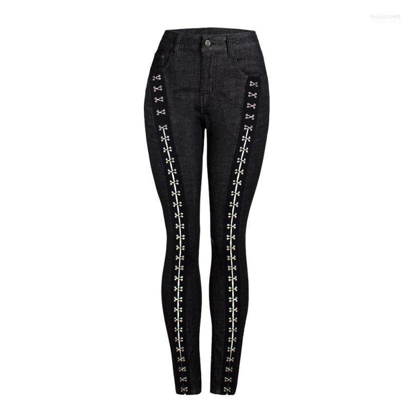 

Women's Jeans Women's Autumn Fashion Black Color Big Size S-3xl Cotton Women Pencil Jean Jl-hg002