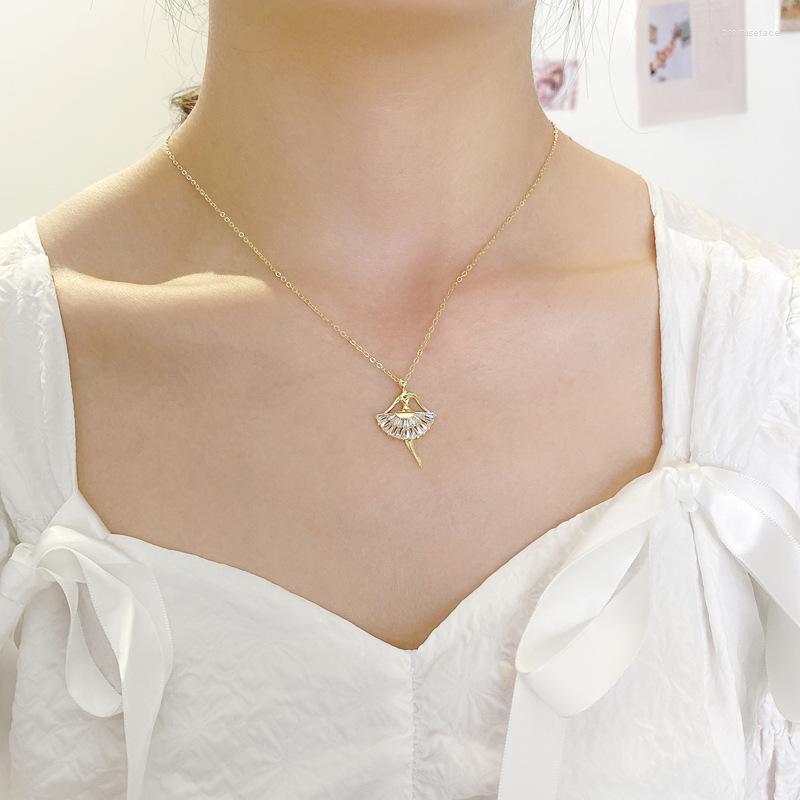 

Chains The Dancing Ballet Girl Atmosphere Exaggerated Black Nightclub Punk Personality Square Necklace For Woman Female