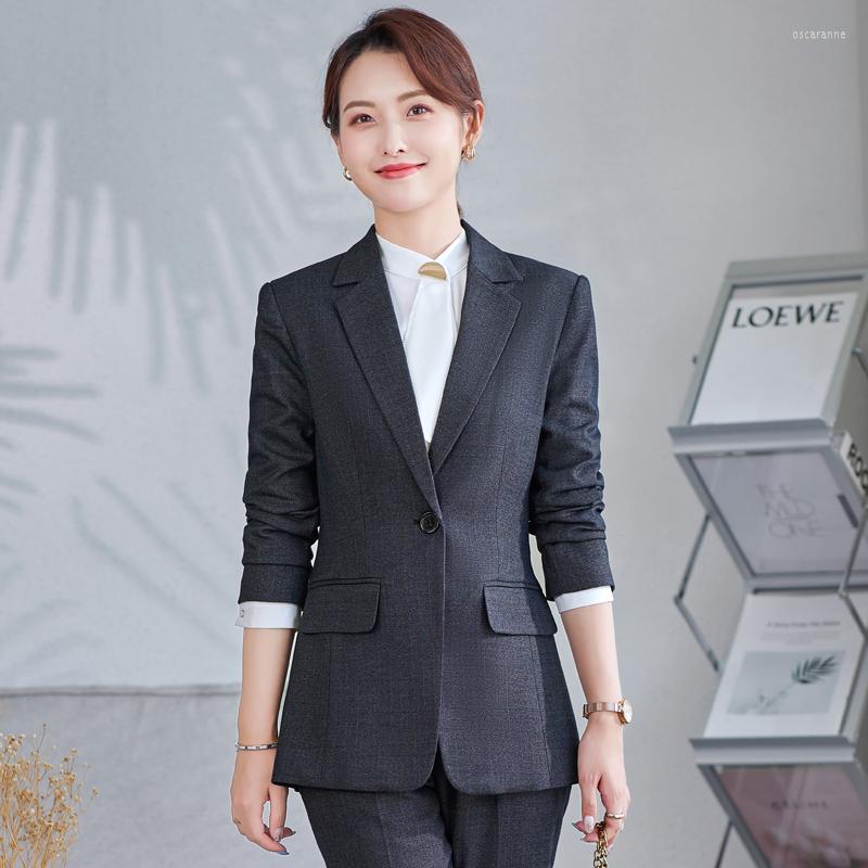 

Women' Suits 2022 Women Coat Fashion Oversize Basic Slim Grey Jacket OL Styles Fall Winter Blazers For Business Work Blaser Outwear Top, Blue coat