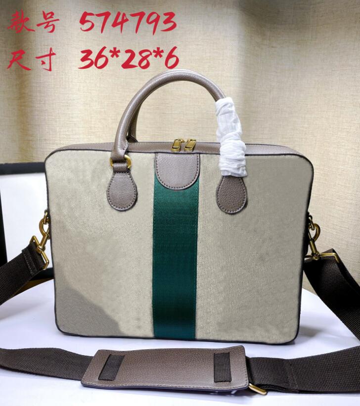 

Red green ribbon decoration BAG original canvas Leather G Briefcase Luxury Designer Business Laptop Bag Top tier Quality Hardware Attache Case Removable Strap, Khaki