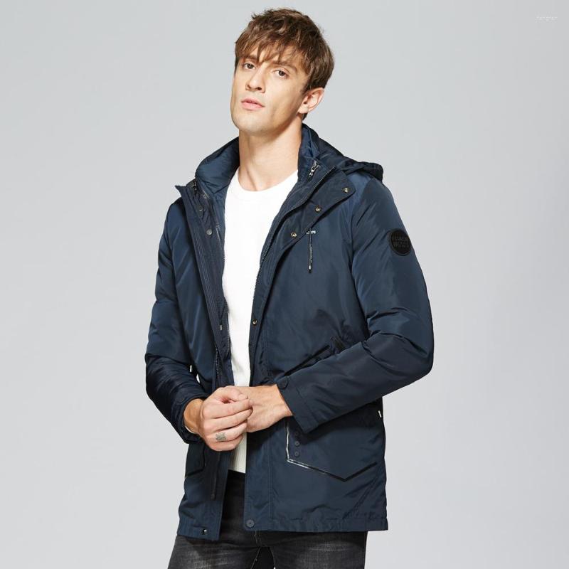 

Men's Down Cotton Clothes Long Two-piece Hooded Coat Male Europe And The United States Explosion, 2786black