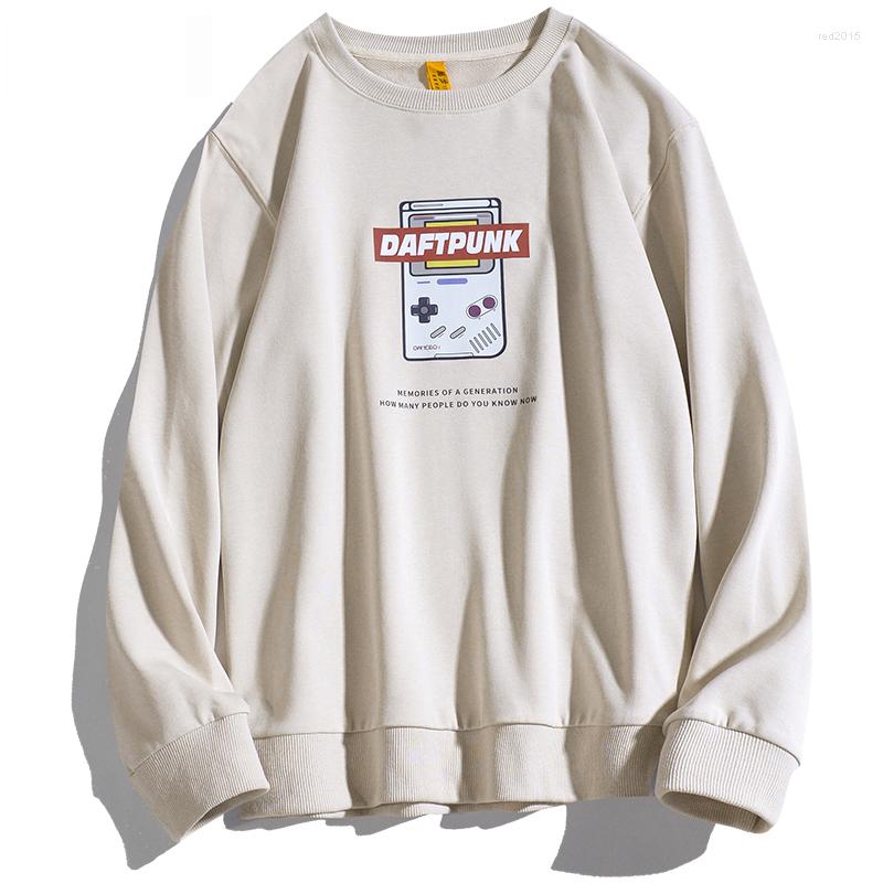 

Men' Hoodies Men Sweatshirts Student 2022 Spring And Autumn Male Pullover Trendy Letter Loose Teenager Boys Plus Size 4XL 5XL H84, Beige