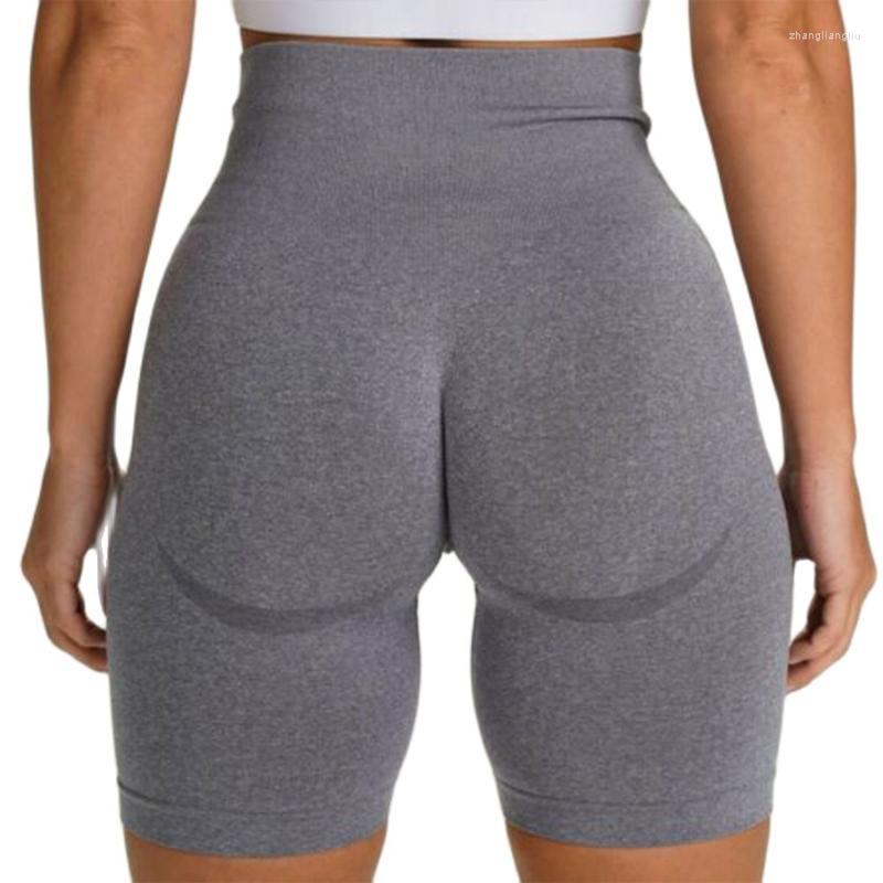 

Yoga Outfit High Waist Biker Shorts Black Stretchy Women Gray Seamless Gym Sport Wear Fashion Casual Outdoor Pants Running, Yoga shorts l