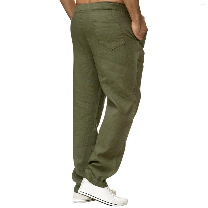 

Men's Pants House Mens Casual Relaxed Fit 4 Year Male Solid Pant Trouser Cotton Full Length Pockets Drawstring, Khaki