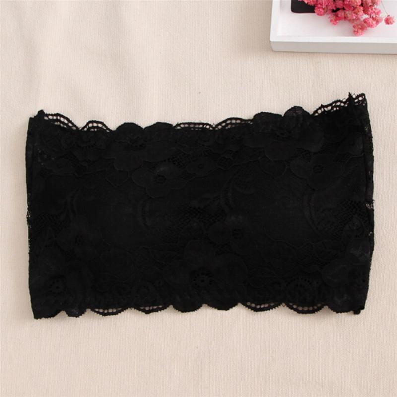 

Bustiers & Corsets Bra 2022 Summer Brand Strapless Women's Sexy Casual Lace Wrap Tube Top Bandeau Short Tanks Seamless, Black