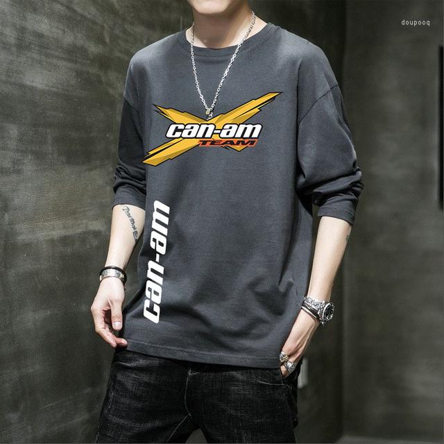 

Men's Casual Shirts CAN-AM Men's Sportswear Pullover Wool Hip Hop Warm T-shirt, 04