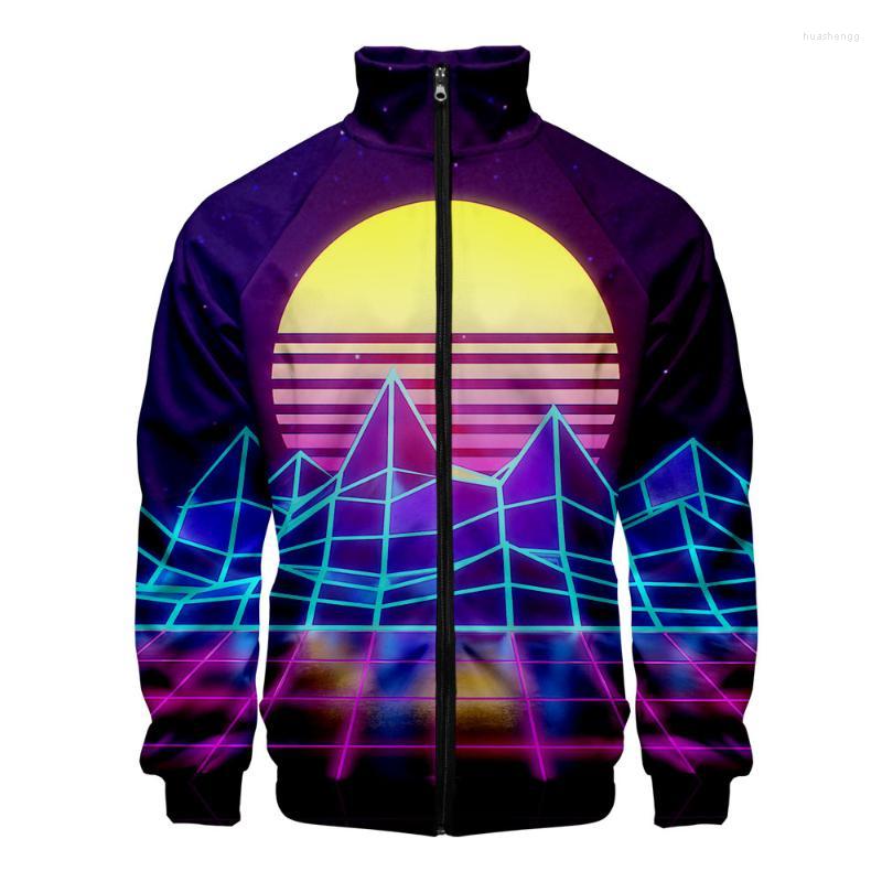 

Men's Jackets Men's Vaporwave 3D Stand Collar Zipper Jacket Women/Men Long Sleeve Harajuku 2022 Arrival Trendy Style Streetwear Clothes, As picture5