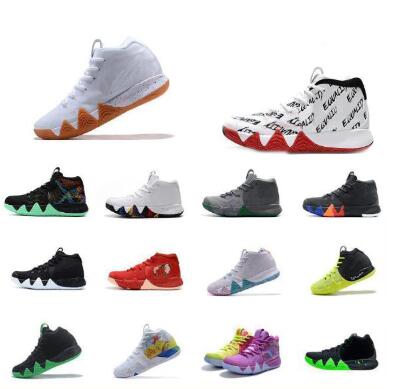 

Mens Irving 4 basketball shoes 4s iv sneakers BHM Halloween Green Black White Mamba CNY Floral Red, 1#