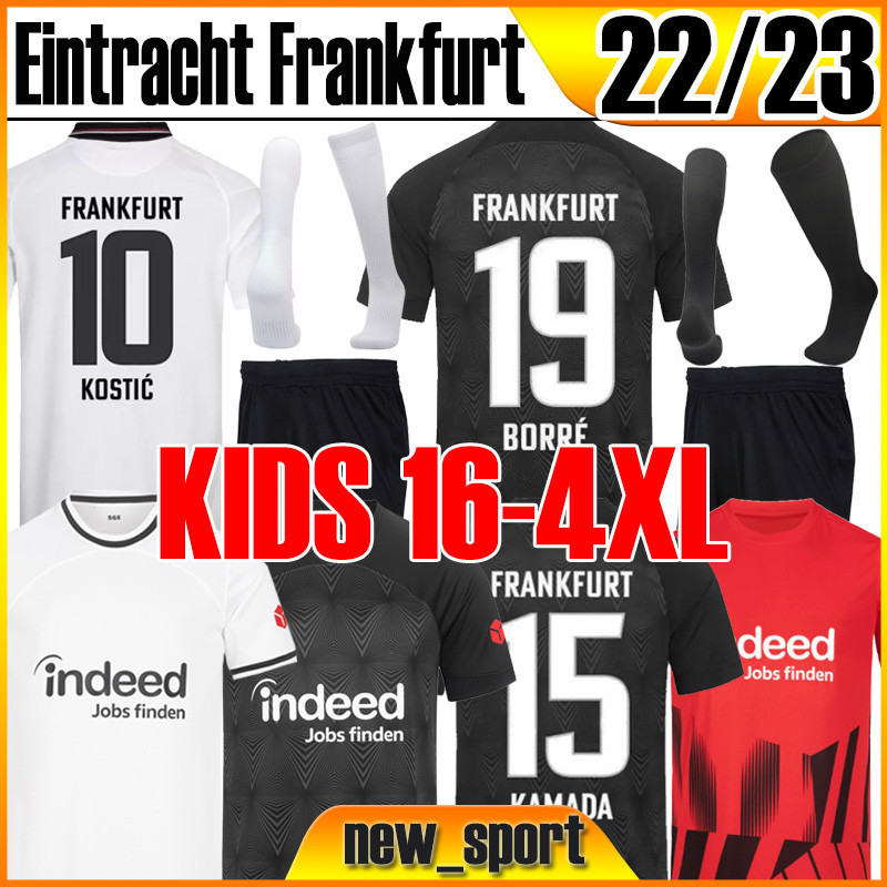 

XXXL 4XL 22 23 Eintracht Frankfurt Soccer Jerseys 27 M.GOTZE Europa kits add socks full sets LAMMERS KOSTIC Men Set Football Shirt BORRE HAUGE 2022 2023 football shirts, 22 23 europa