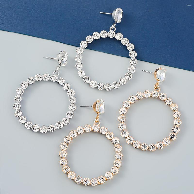 

Dangle Earrings 2022 Fashion Luxury Design Sparkling Rhinestone Pendant Simple Everyday Party High Jewelry Charm Accessories