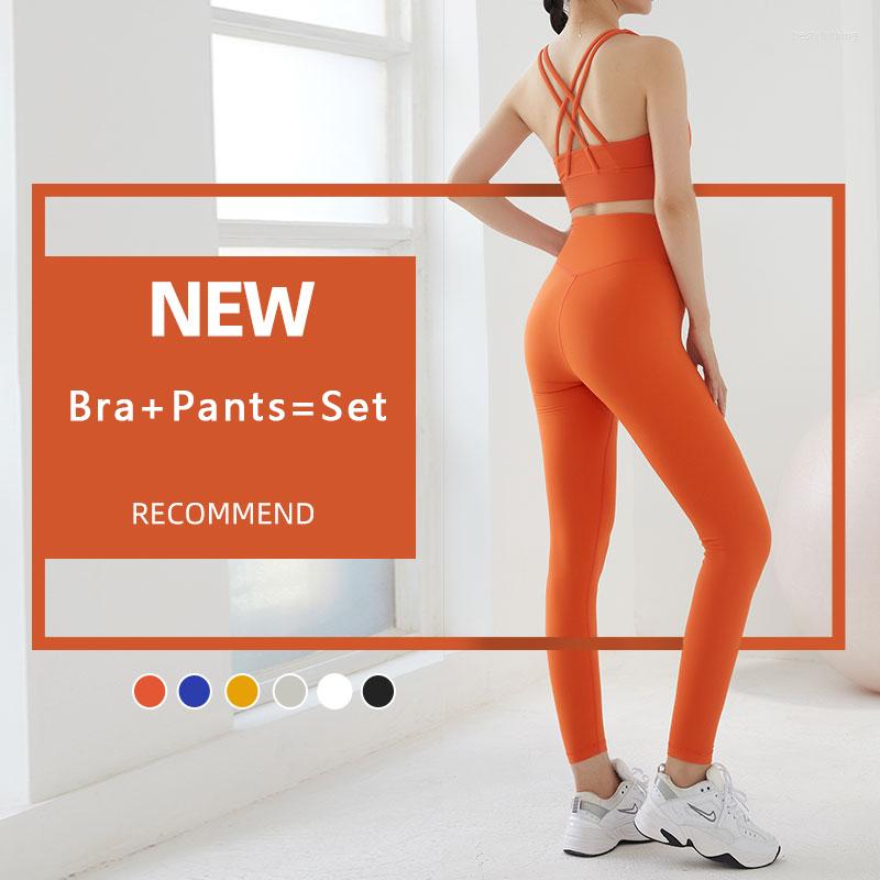 

Active Sets Yoga Set Leggings And Tops Fitness Sports Suits Gym Clothing Bra 2 Pieces Breathable Sportwear, Black