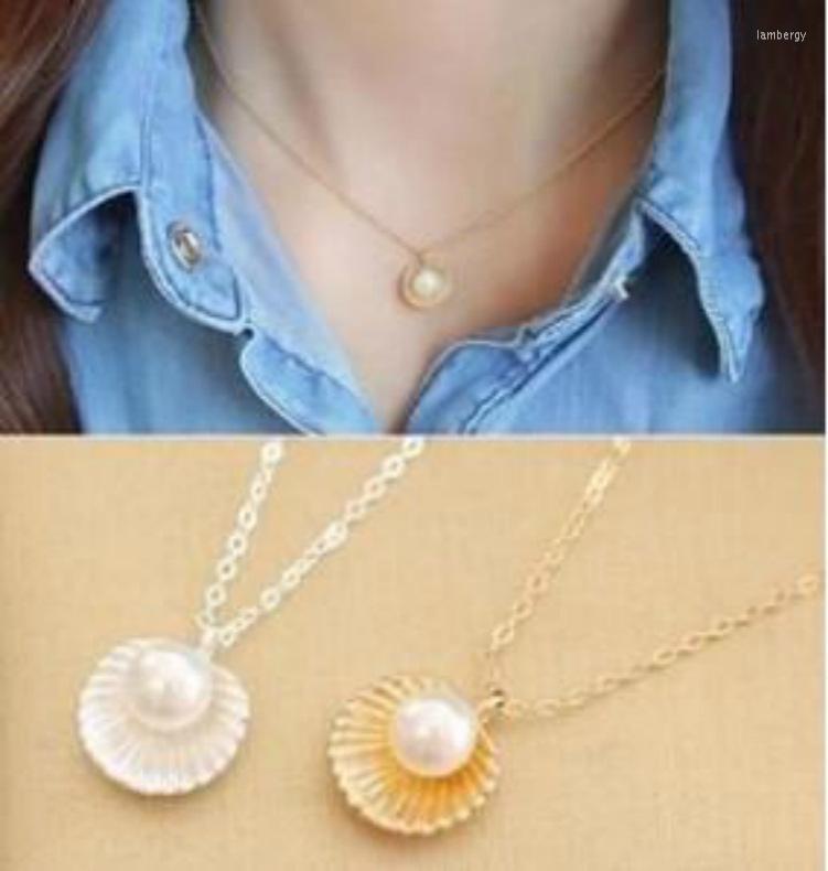 

Choker 2022 Women's Fashion Shell Shape Pendant Necklace