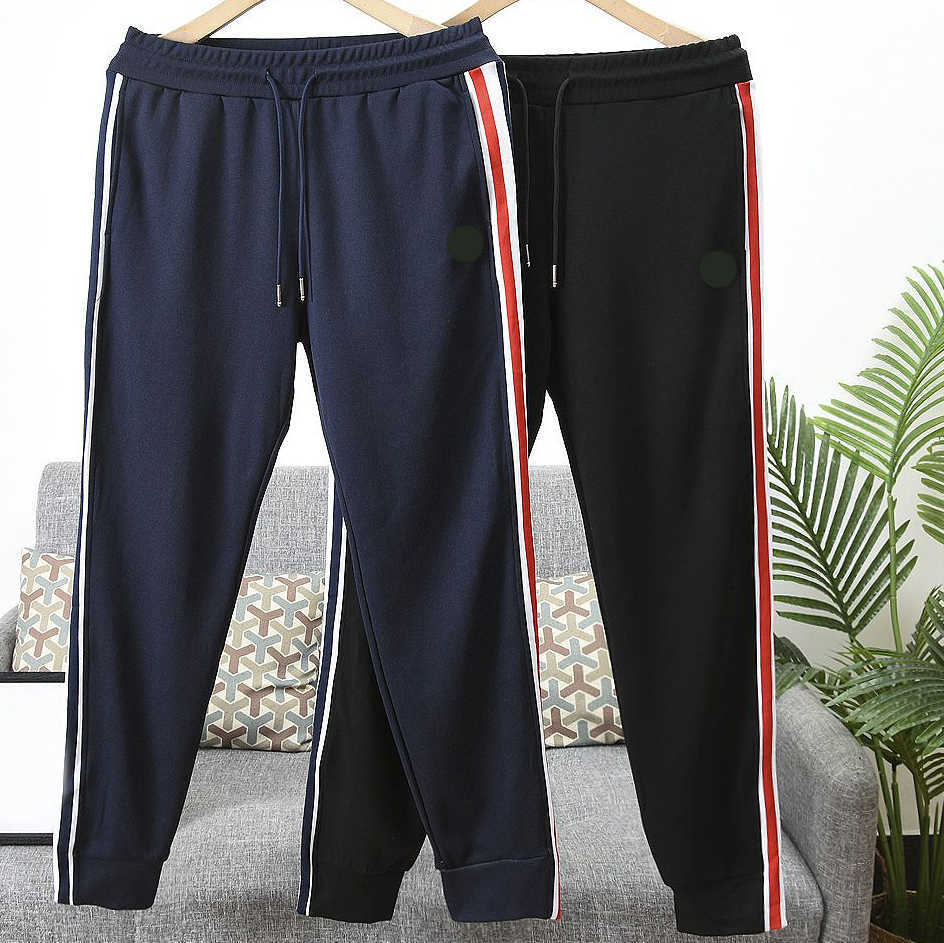 

Designer Men's Pants Embroidered Badge Couples Warm Cargo Pants Cotton Terry Sweatpants M/L//XXXL, Black