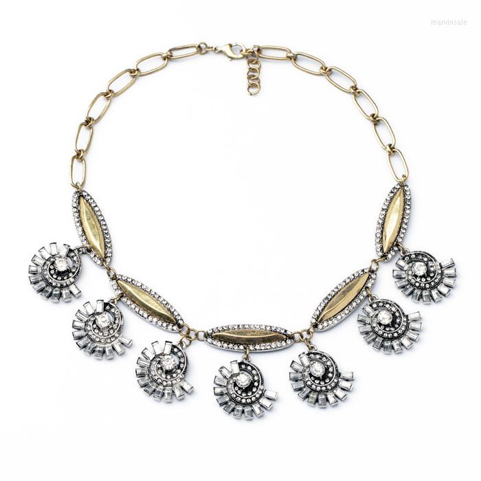 

Choker Uer Crystal Charm Vintage Necklace Collier Femme Designer Bib Fashion Women Jewelry
