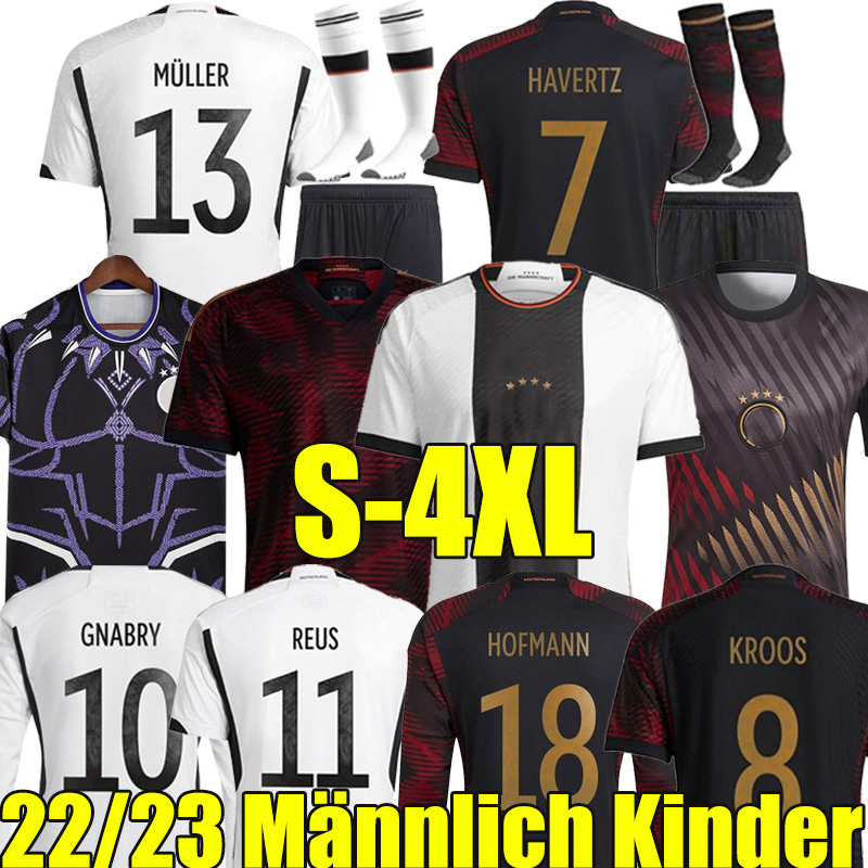 

4XL 2022 GermanyS Soccer Jerseys HUMMELS KROOS WERNER MULLER World Cup Football shirt GOTZE SANEA KHEDIRA REUS HAVERTZ Men Kids Kits sock sets Long sleeve pre-match, Deguo 22-23 special version