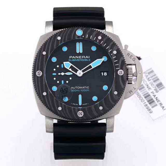 

Luxury Mechanical Movement Watch Panera lumino Submersible Pam799 Titanium & Carbotech Black Dial Swiss P9010 Brand Designers es Wrist, Khaki