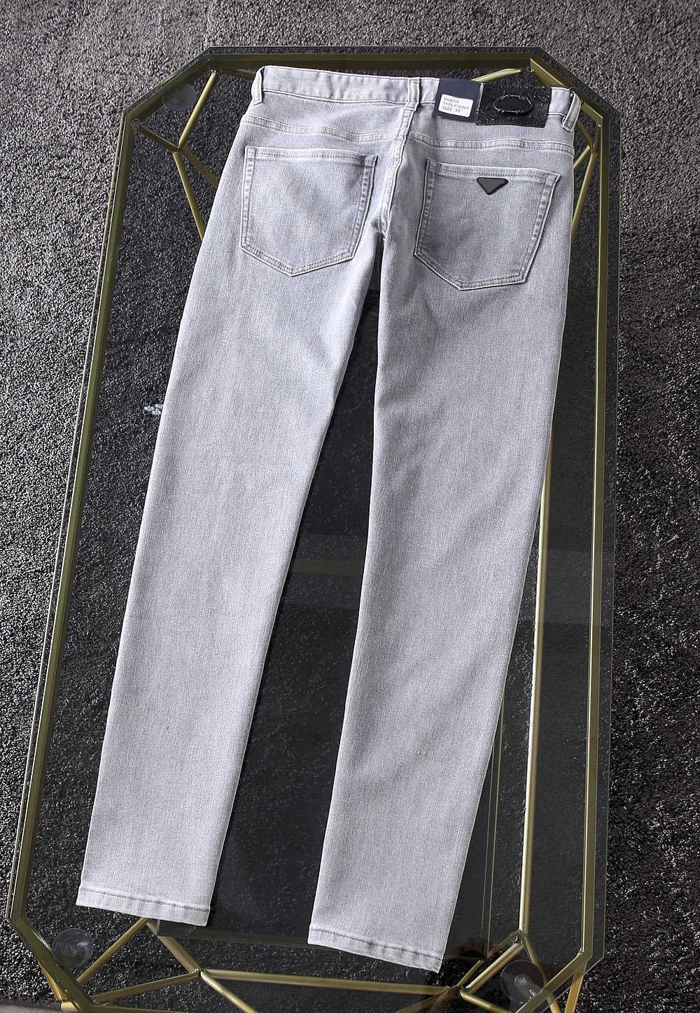 

mens jeans classic fashion brand hip hop denim pants summer high qualityzipper High washing fabric soft elastic Letter emblem, Gray