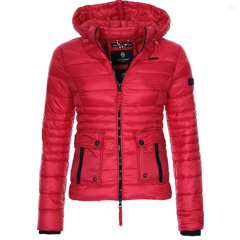 

Women's Down ZOGAA Winter Parkas Women's Warmth Coats Puffer Jacket Parka Women Outwear Fashion Slim Fit Solid Coat, Black