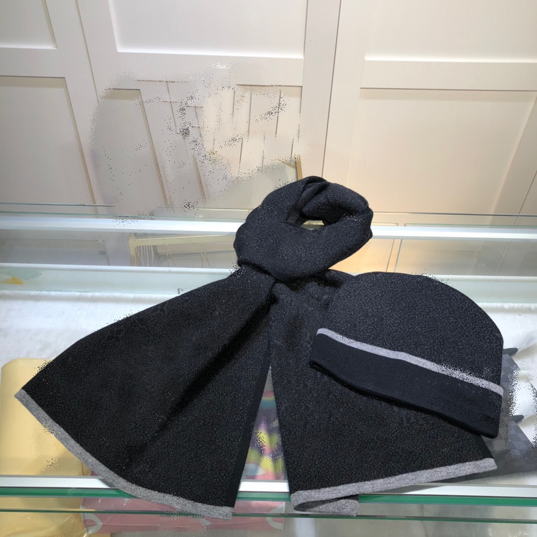 

Fashion luxury designer scarf hat set mens hats scarves sets knitted schal beanie cashmere letter embroidery beanies scarfs for women casquette echarpe sciarpa
