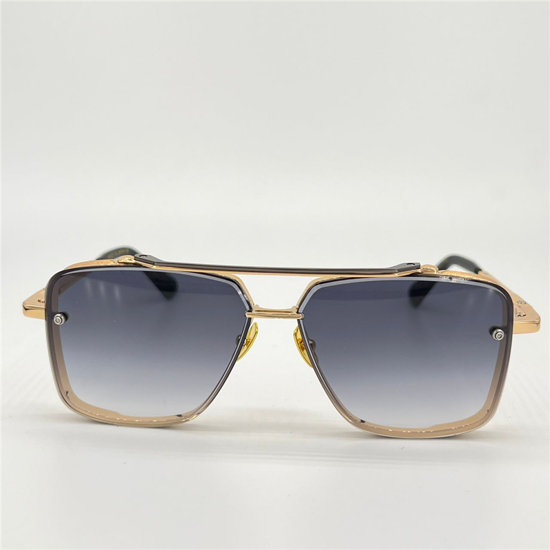 

M SIX Summer Sunglasses For Men and Women Style Anti-Ultraviolet Retro Plate Square Full Frame Fashion Eyeglasses Random Box