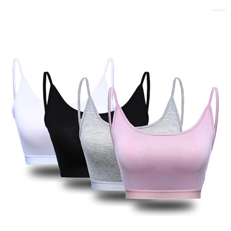 

Women's Tanks Half Chest Cotton Camis 2022 Flat Edge Wrapped Comfortable Purecolor Fashion Close Skin Comfortabl Vest, Black