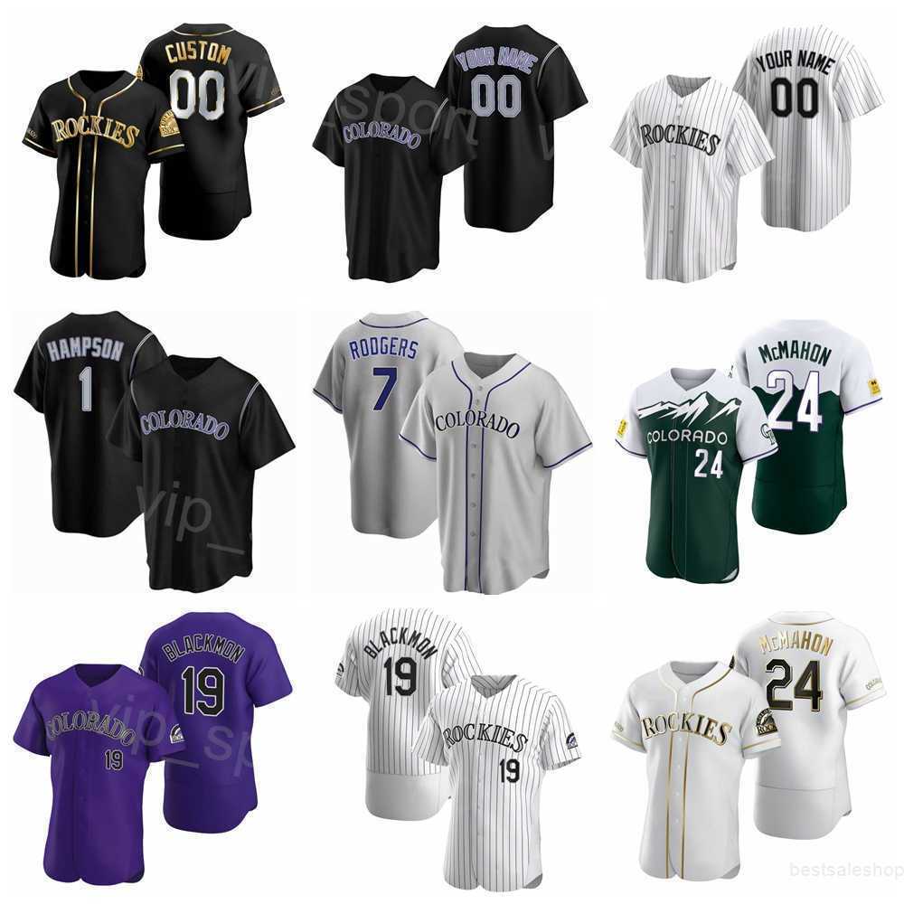 

New Baseball 1 Garrett Hampson Jersey 7 Brendan Rodgers 35 Elias Diaz 24 Ryan McMahon 19 Charlie Blackmon 25 CJ Cron Flexbase Team Color City Connect Men Women Kids, Cool base