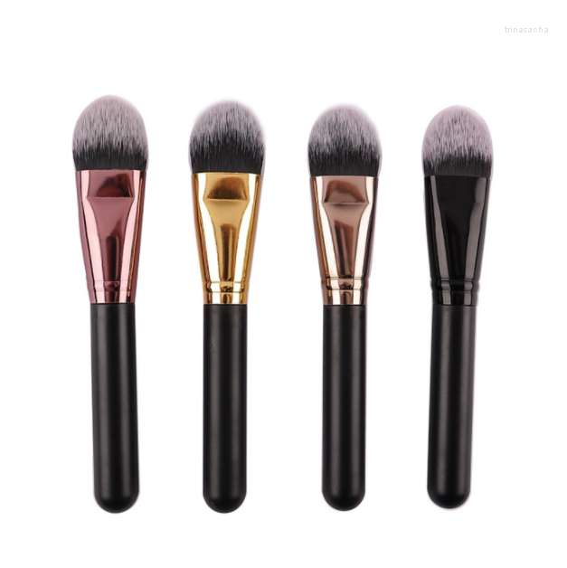 

Makeup Brushes Plastic Handle Four Colors Foundation Single Brush Tool