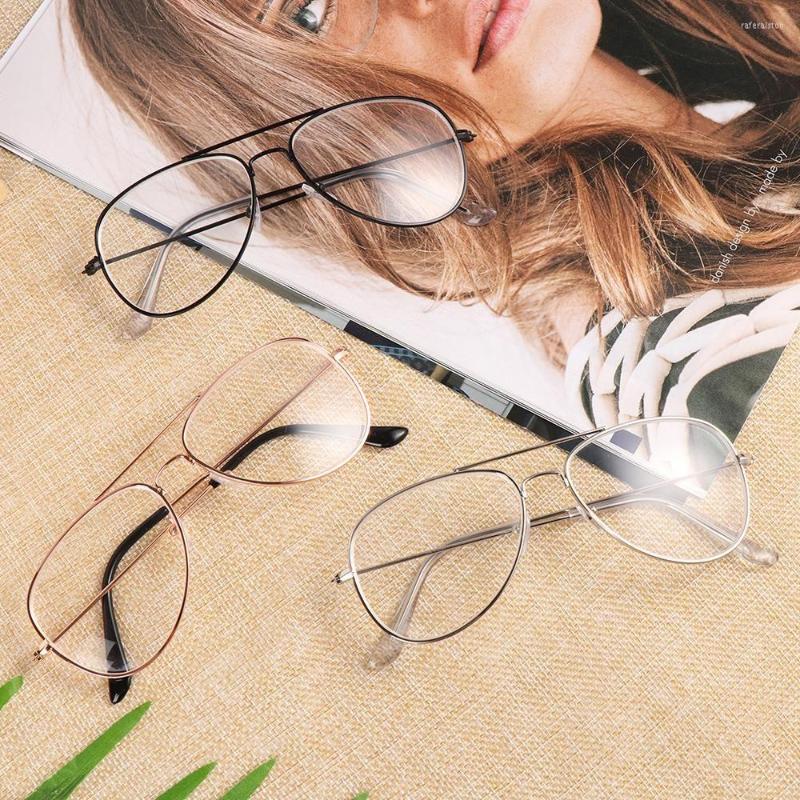 

Sunglasses Stylish Classic Metal Vintage Oversized Myopia Glasses Women Eyewear Men Ultra Light Resin Vision Care -100--500 Diopter