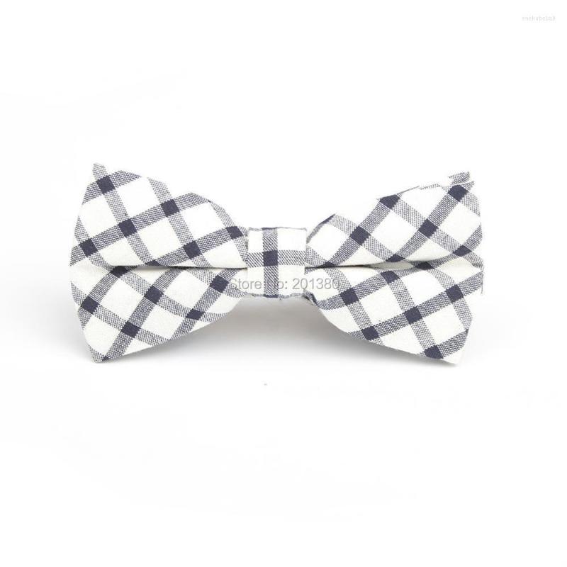 

Bow Ties HOOYI Cotton Tie Fashion For Men Bowtie Plaid Gravata Necktie Cravate Butterfly Gift Party Wedding