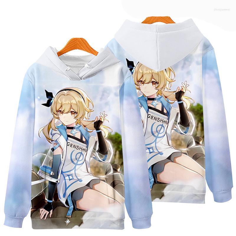 

Men's Hoodies 2022 Be Well Received Classic Genshin-Impact Children's Anime Cartoon Hoodi Boys/Girls Genshin Impact 3D Print Tracksuit Top, Black