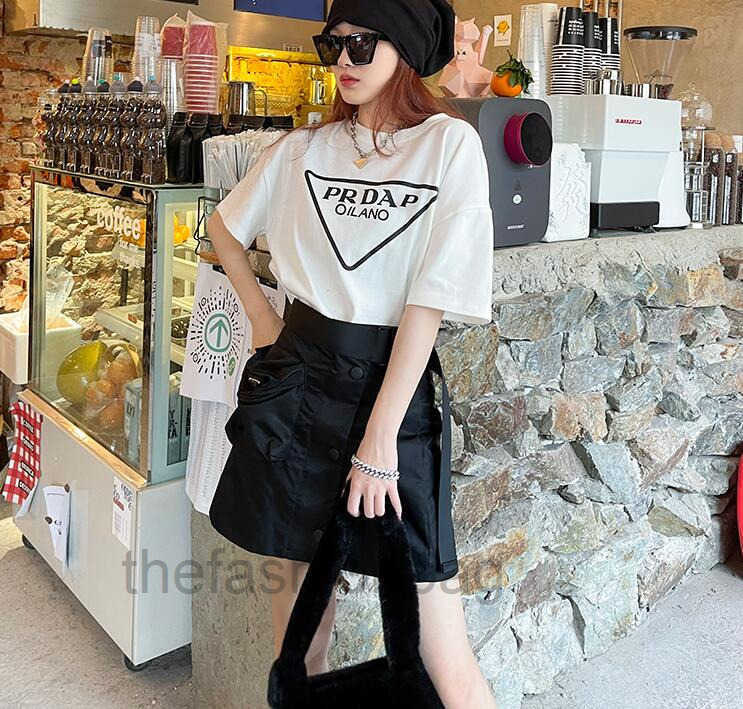 

Spring/summer New fashion women's high-waisted A-line skirt slimming versatile belt personality casual Korean skirt, Black