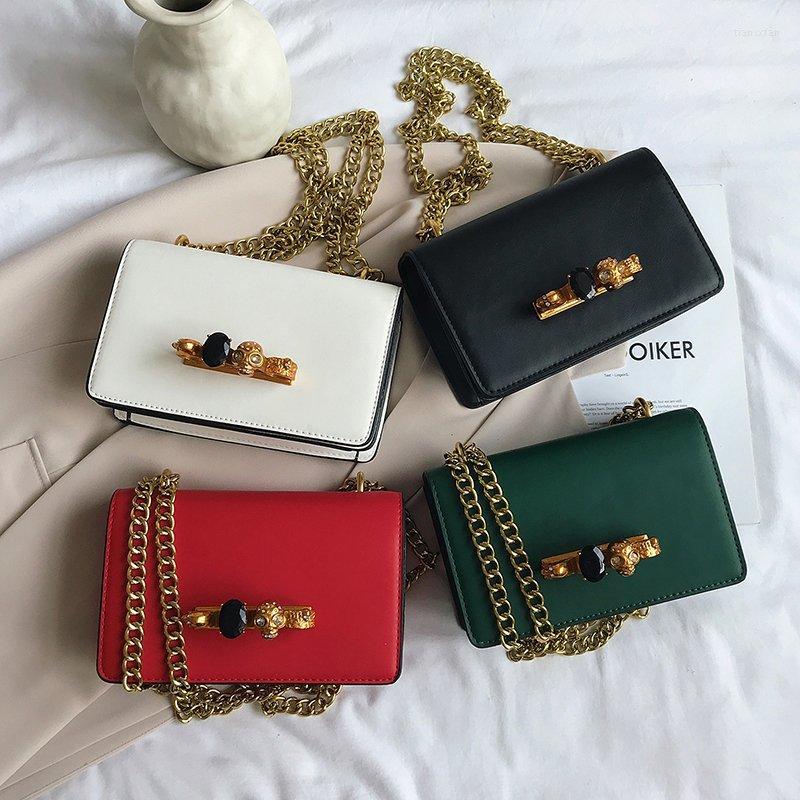 

Evening Bags Bag Women 2022 Retro Texture Chain Small Square Fashion Single Shoulder Oblique