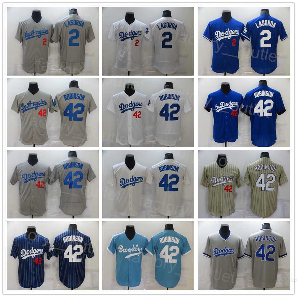

Baseball City Connect 42 Jackie Robinson Jersey 2 Lasorda Cool Base All Stitched White Black Grey Blue Team Color Flexbase Breathable For Sport Fans Men Sale