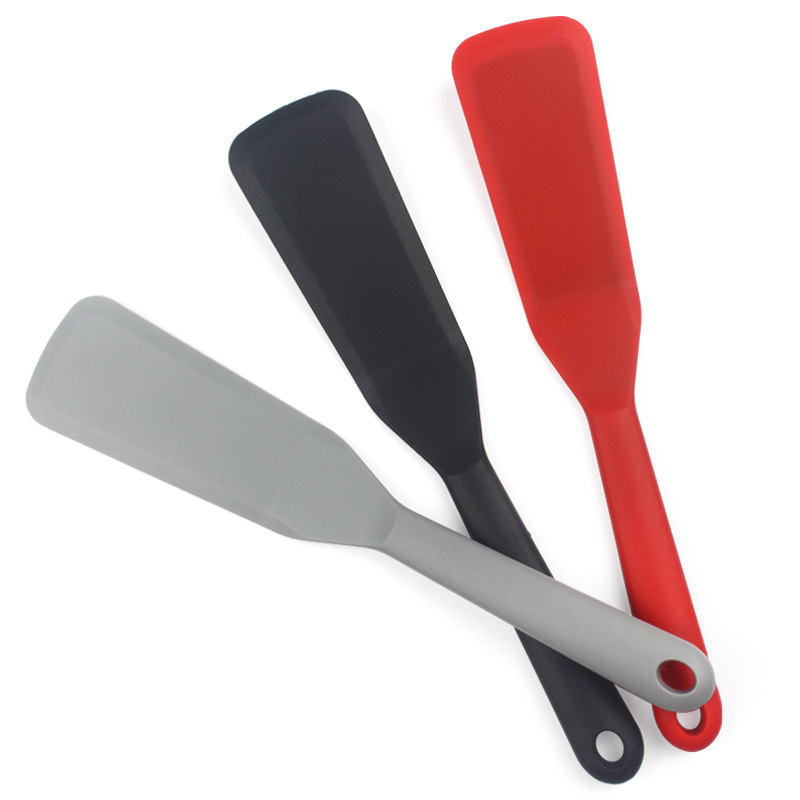 

Silicone Scraper Turner Cooking Utensils Long Scrapers Heat Resistant for Burgers Pizza Pancake Steak 1223453