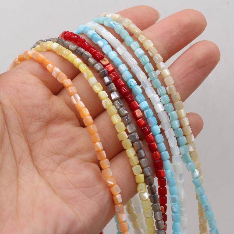 

Beads Natural Shell Cylindrical Beaded Multicolor Handmade For Woman Jewelry Making DIY Necklace Bracelet Accessories Gift 3.5x3.5mm