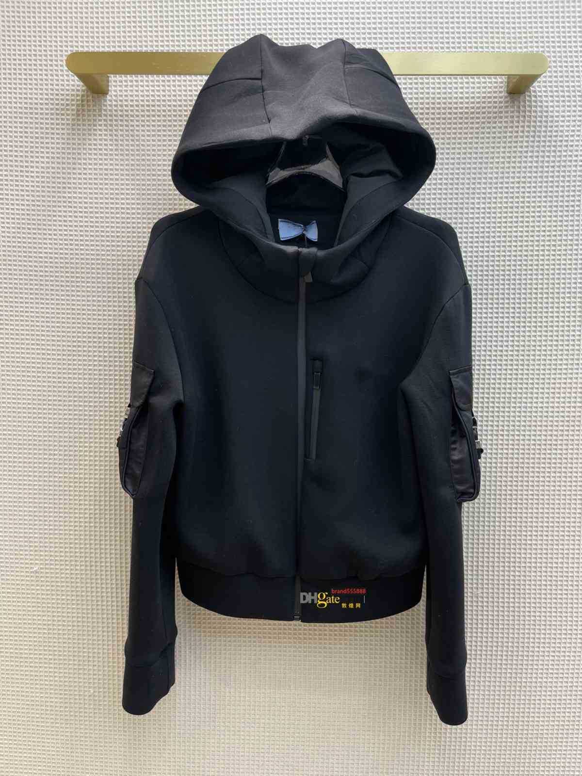 

Milan Runway Coats Autumn Long Sleeve Hooded Women's Jackets Designer Brand Same Style Outerwear, Gray