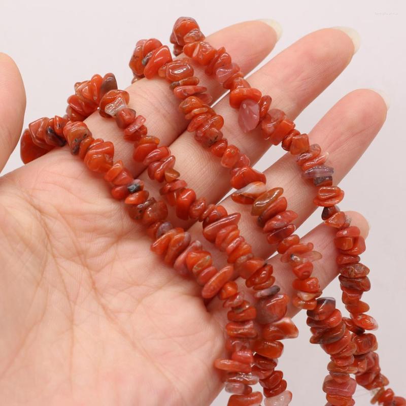 

Beads Natural SemStones Red Fur Stone Irregular Gravel Bead For Jewelry MakingDIY Necklace Bracelet Accessories Charm Gift 40CM