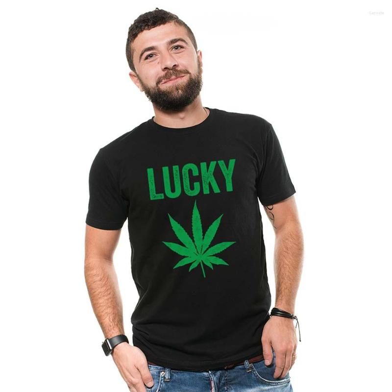 

Men' T Shirts Lucky Irregular Man Solid Color Short Shirt, Black