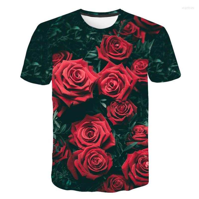 

Men's T Shirts Beautiful Floral Print Casual Shirt Men/women Summer Quick Dry 3d Fashion Top Graphic, As shown 4
