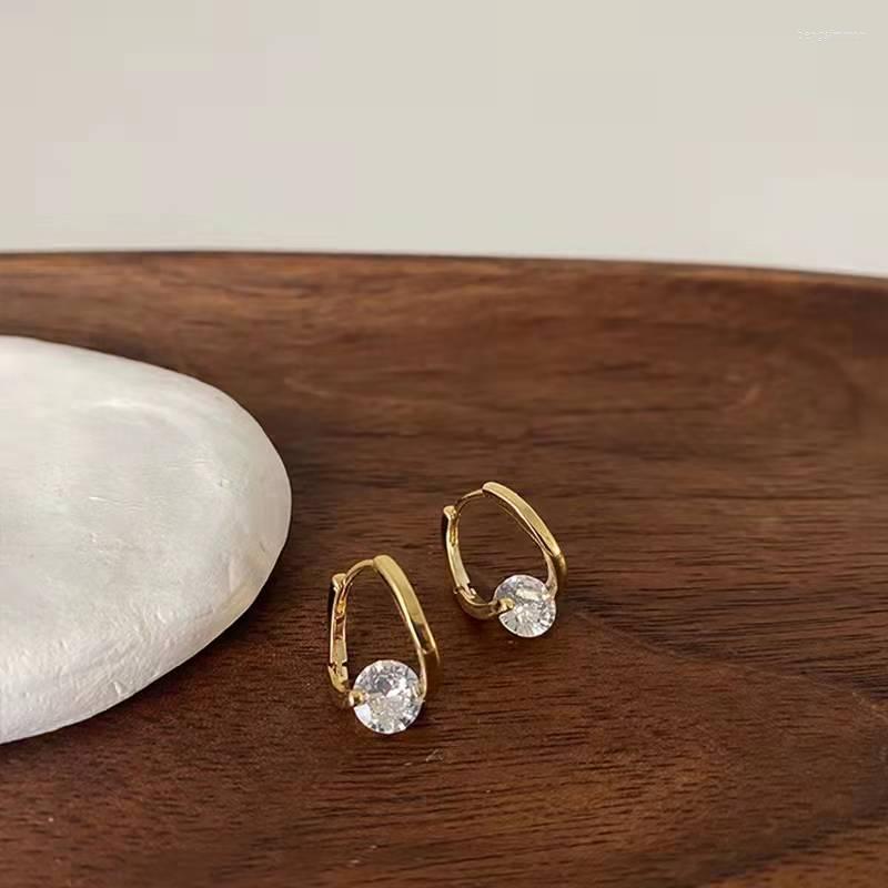 

Hoop Earrings Arrival Fashion Earring Crystal Vintage Water Drop Women Dangle Simple Trendy Female Jewelry Accessories Pendientes