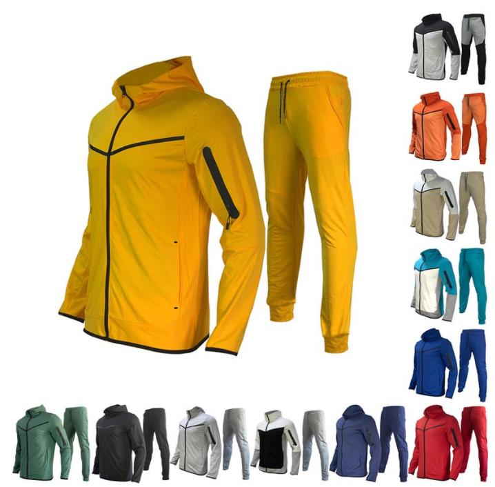 Designer thin tracksuit one zip me sportwear jacket pant woman tech fleece tracksuit mens long sleeve jogger casual blue techfleece tracksuits wo
