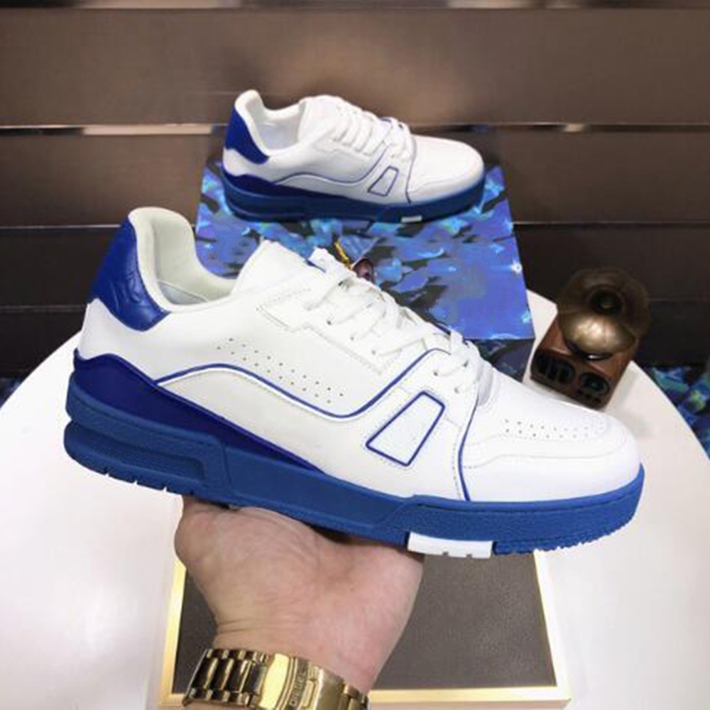 

Designer Fashion Trainer sneaker intage Casual Shoes Virgils alligator-embossed black Grey Brown White Green calf leather French Ablohs Mens Shoe mkaa000003