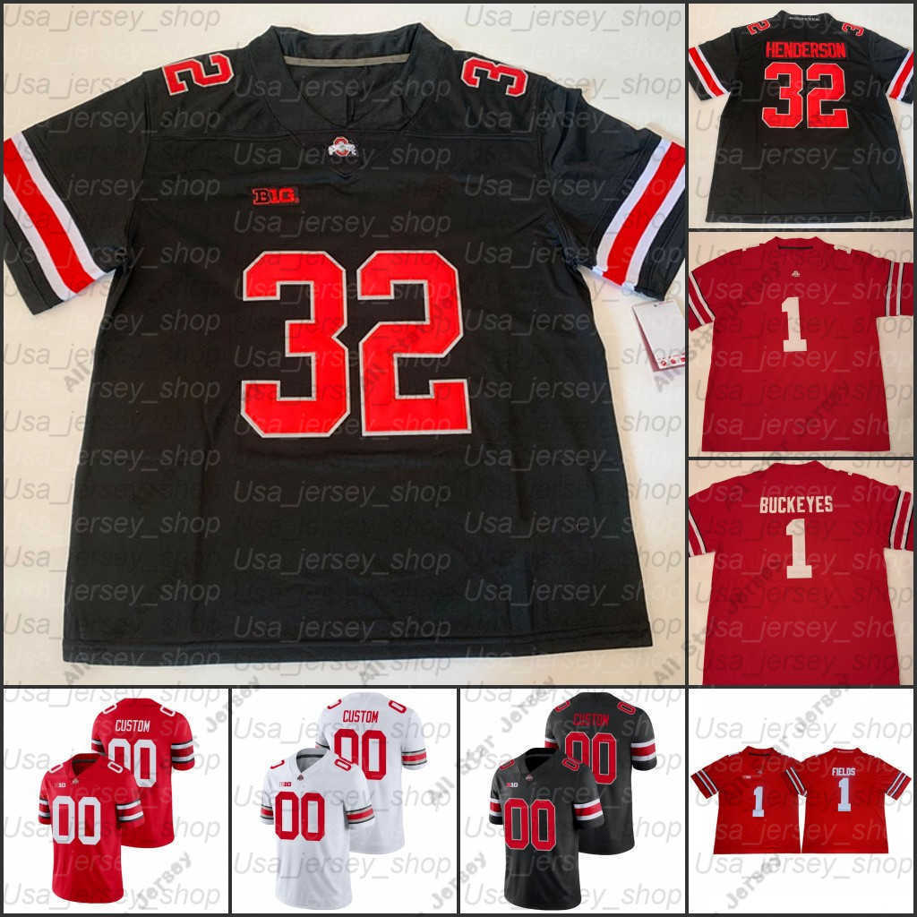 

American College Football Wear NCAA Ohio State Buckeyes Justin Fields Jersey 2 Chase Young JK Dobbins 15 Elliott Dwayne Nick Bosa Archie Griffin Eddie 32 Henderson, Men/red