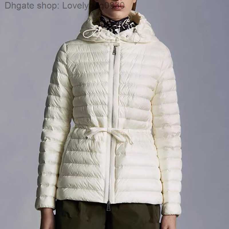 

Designer Womens Maya Down Jackets Embroidered Letter Badge Women Stand Collar Lightweight Outerwear Winter Coat puffer jacket, White